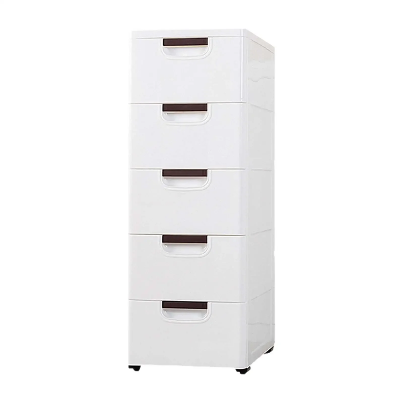 Storage Organizer Drawer with Wheels Rolling Multifunctional File Cabinet Toy Storage Box for Closet Office Bedroom White