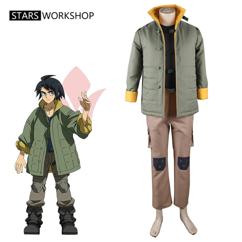 

Аниме мобильный костюм Gundam Iron Blooded Orphans MIKAZUKI AUGUS косплей костюм куртка брюки Хэллоуин карнавальный костюм для вечеринки