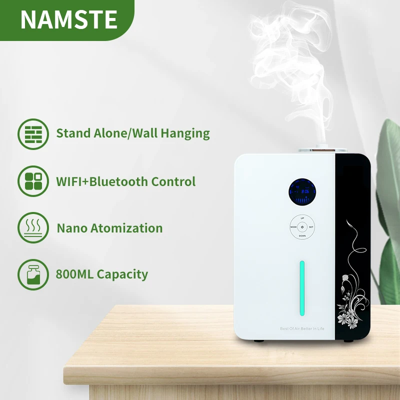 NAMSTE-Purificador De Ar Difusor De Óleos Aromáticos, Arábia Saudita, Difusor De Aromaterapia WiFi, Dispositivo De Perfume Para Hotel E Escritório, 2000-3000m3