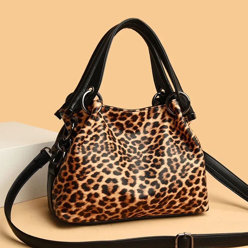 2024 New Fashion leopard Women Handbags European Design Leather Ladies Shoulder Bags Female Girl Brand Luxury Crossbody Bag