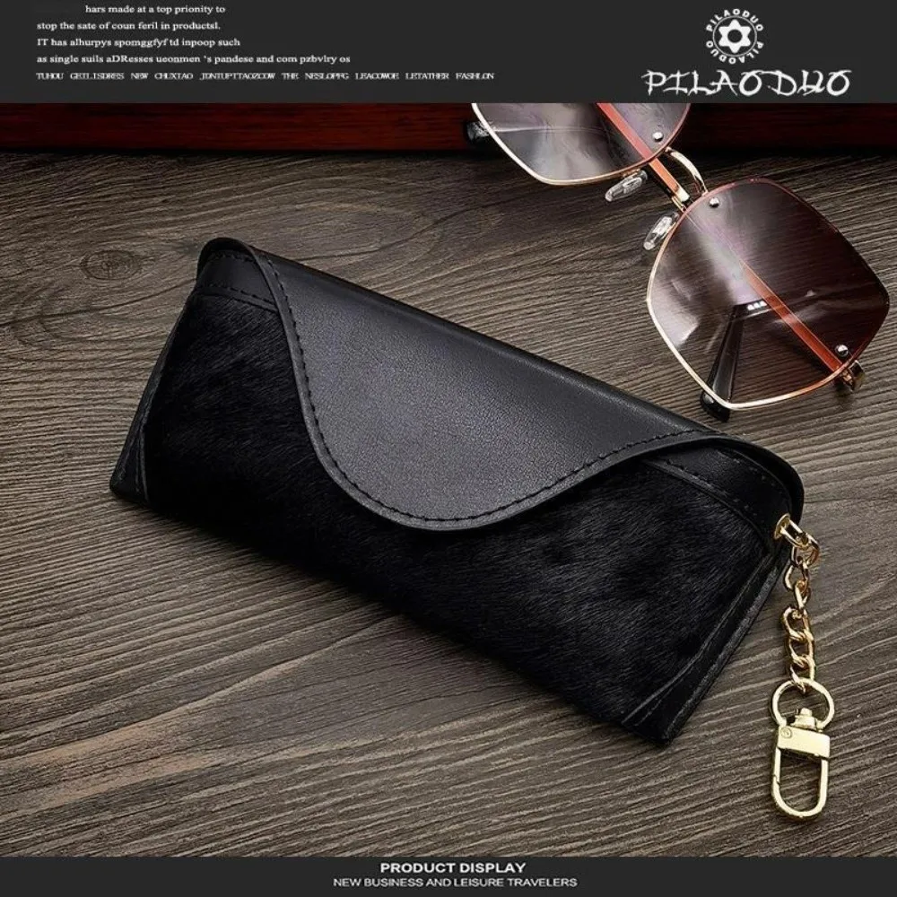 PU Leather Glasses Storage Bag Leopard Print Anti-pressure Myopia Glasses Case Lightweight Sunglasses Protective Cover