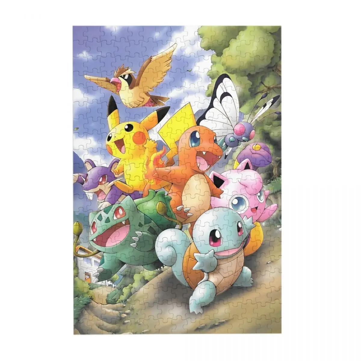 Pokemon Pikachu Characters Cartoon Wooden Puzzle 300 Pieces for Kids Learning Educational Toy Jigsaw Puzzles for Children