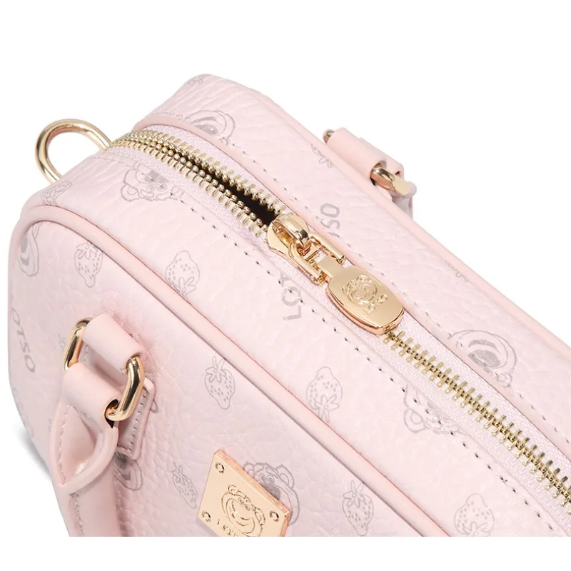 Disney Lotso Luxury Handbag for Women Cute Print Pattern Crossbody Shoulder Purse