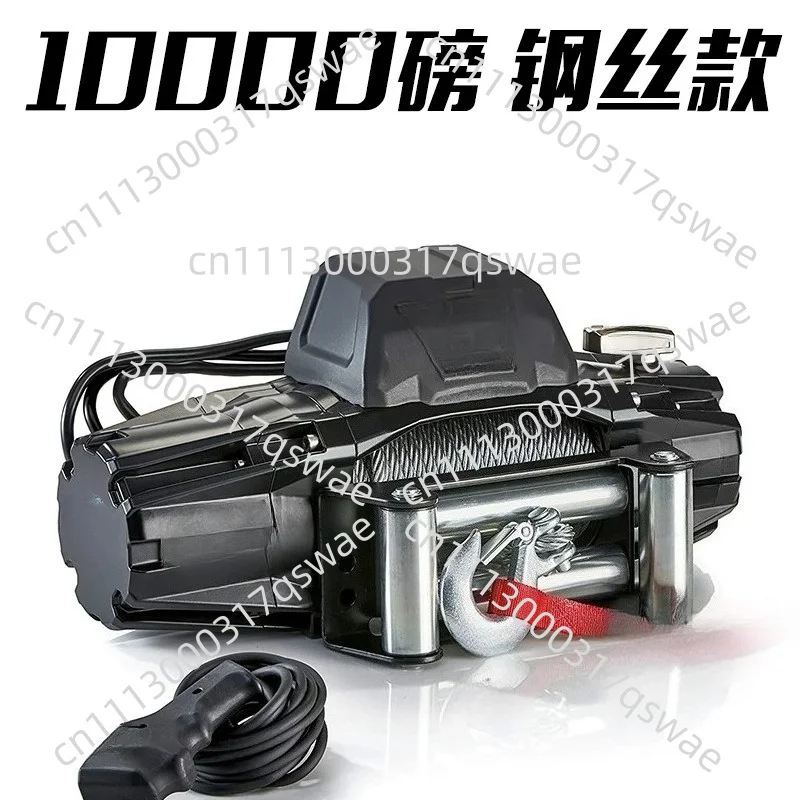 Off-road Electric Winch 10000 Lbs 12000 Lbs Wireless Remote Control Nylon Rope