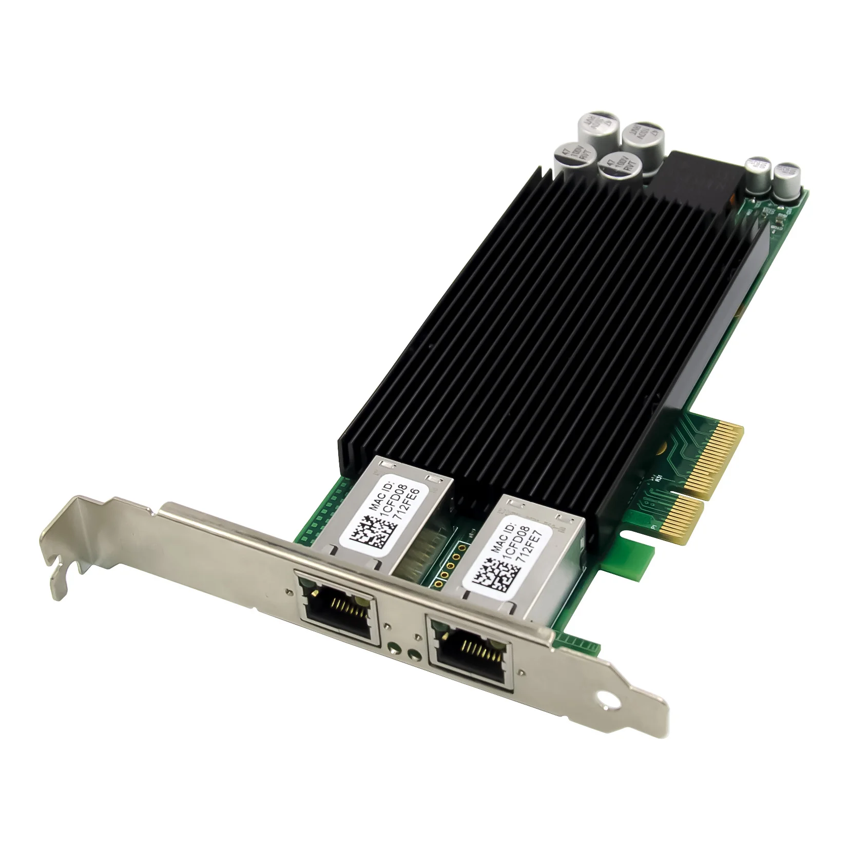 SUNWEIT ST7231 PCIe X4 82576EB Dual-1G PoE+ Vision Frame Grabber NIC V2.0 Chipset High Speed