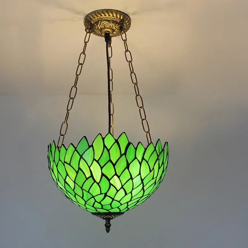 

Подвесной светильник ELARA Тиффани, светодиодный ретро-крестительный светильник для гостиной, ресторана, спальни, виллы, коридора отеля, цветная стеклянная люстра