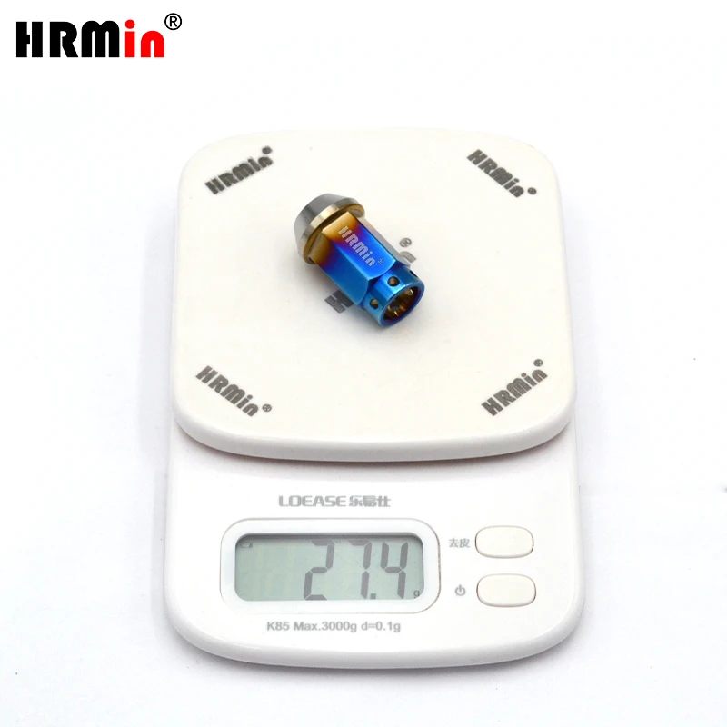 HRMin lug nut Gr.5 titanium cone seat racing wheel nut titanium lug nut M12*1.5*38mm for Toyota,Mazda,Honda,Acura racing