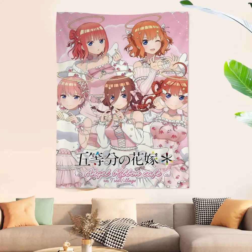 Anime Q-Quintessential Quintuplets Cartoon Tapestry Wall Hanging Decoration Household Home Decor