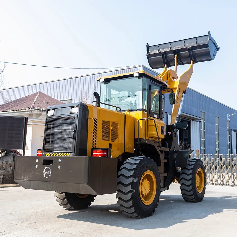 Mesin pemuat Mini roda kemudi selip mesin pemuat multifungsi Skid Steer Loader kustomisasi