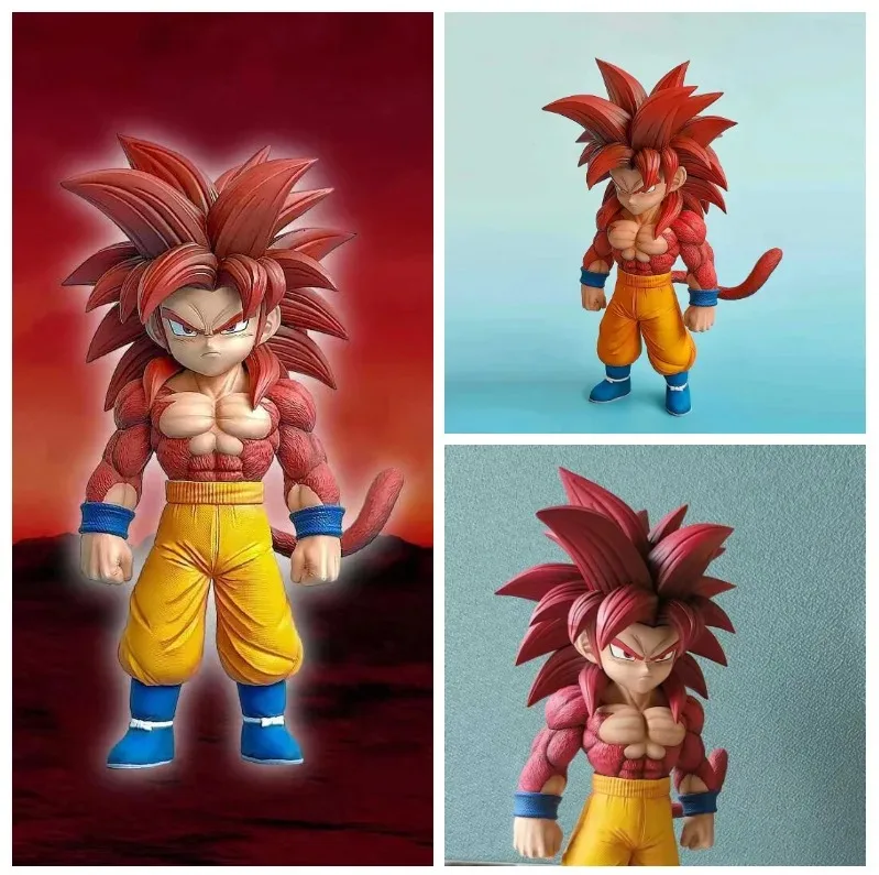 

17cm Dragon Ball Goku Daima Super Saiyan 4 Anime Figure SSJ4 Son Goku Action Figurine Pvc Model Gk Statue Collection Toy Gifts