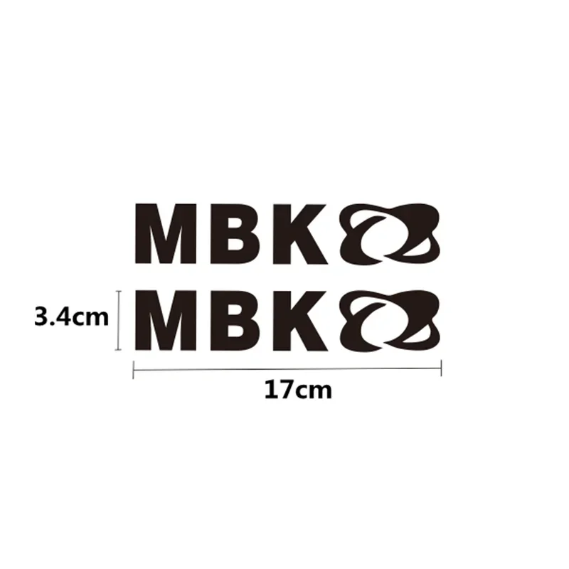 2PCS Reflective Waterproof Vinyl Sticker for MBK Motorcycle, Decal Decor Motorbike Helmet Luggage Decoration Accessories Gift