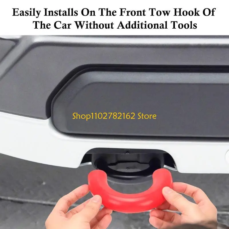 547B Silicone Wrap Silicone Shielding Pair for Tow Hooks Enhances Vehicle Appearance