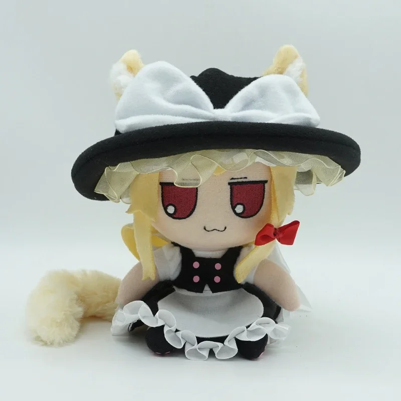 16CM Anime TouHou Project Fumo Kirisame Marisa  Cute Figure Doll Plush Stuffed Sitting Dolls Toy Cosplay Kawaii Xmas Gifts