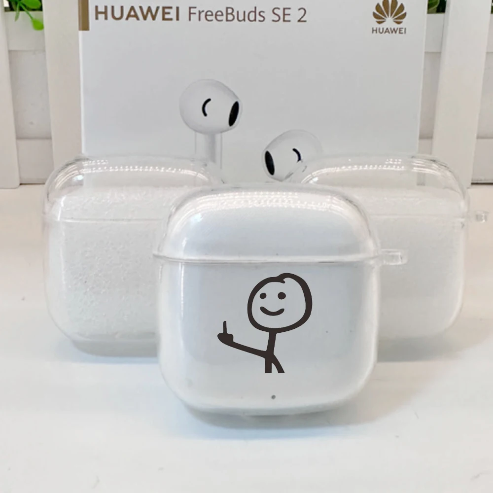 مضحك لهواوي FreeBuds SE3 2 واقية شفافة TPU يغطي بلوتوث سماعة سماعة المحمولة قذيفة
