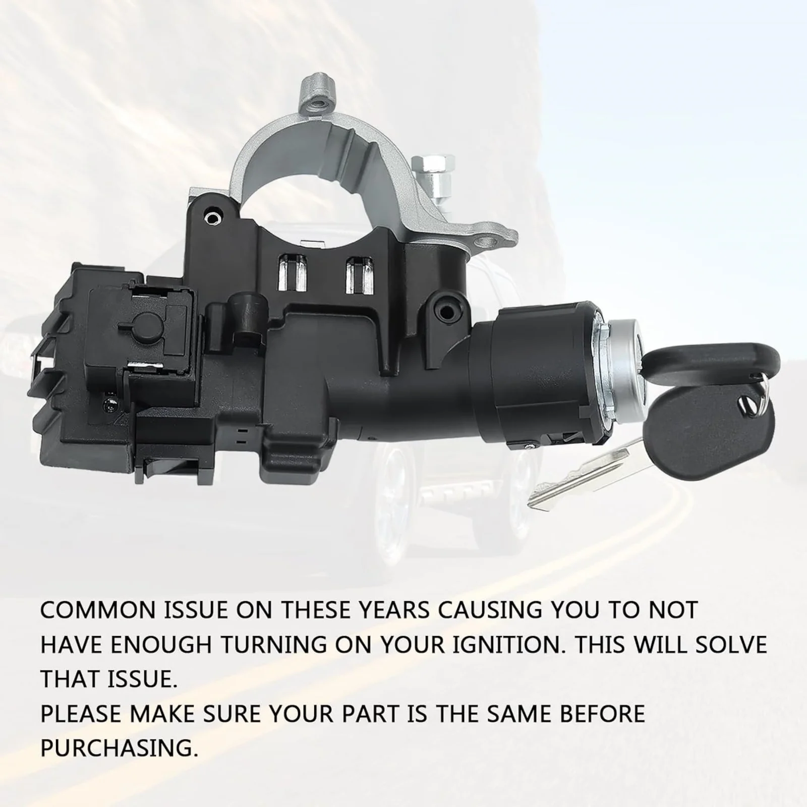 Ignition Switch Lock Cylinder 989-019 9L8Z-3511-A w/ 2 Keys Transponder Chip Bolt for Ford Escape Mazda Tribute Mercury Mariner