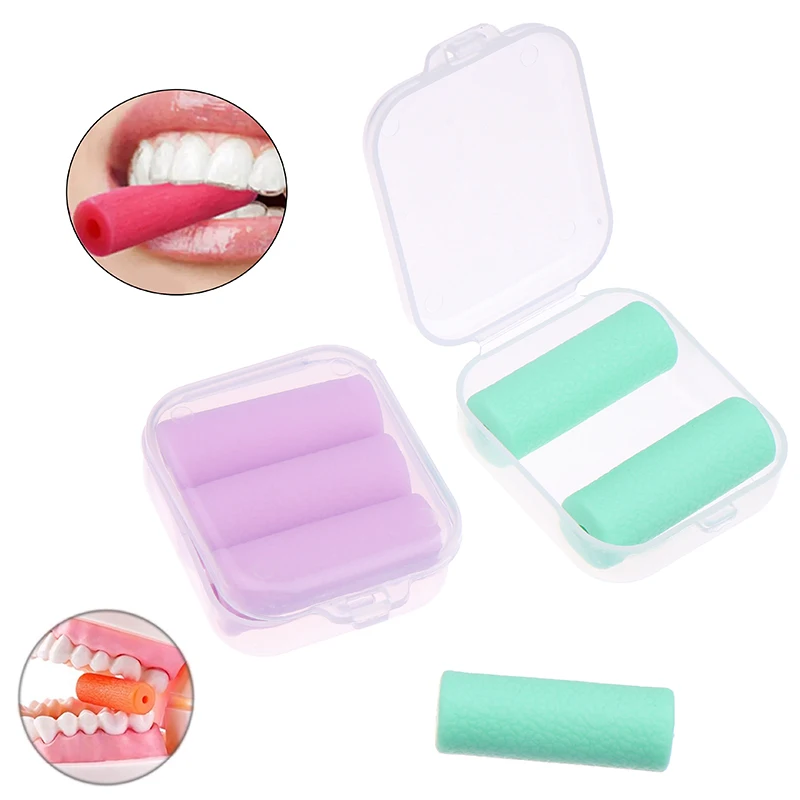 Dente mastigar alinhadores, ortodôntico dental, redutor invisível, assento, dentes alinhador, chewias, silicone vara, sorriso perfeito, fruta, 3pcs