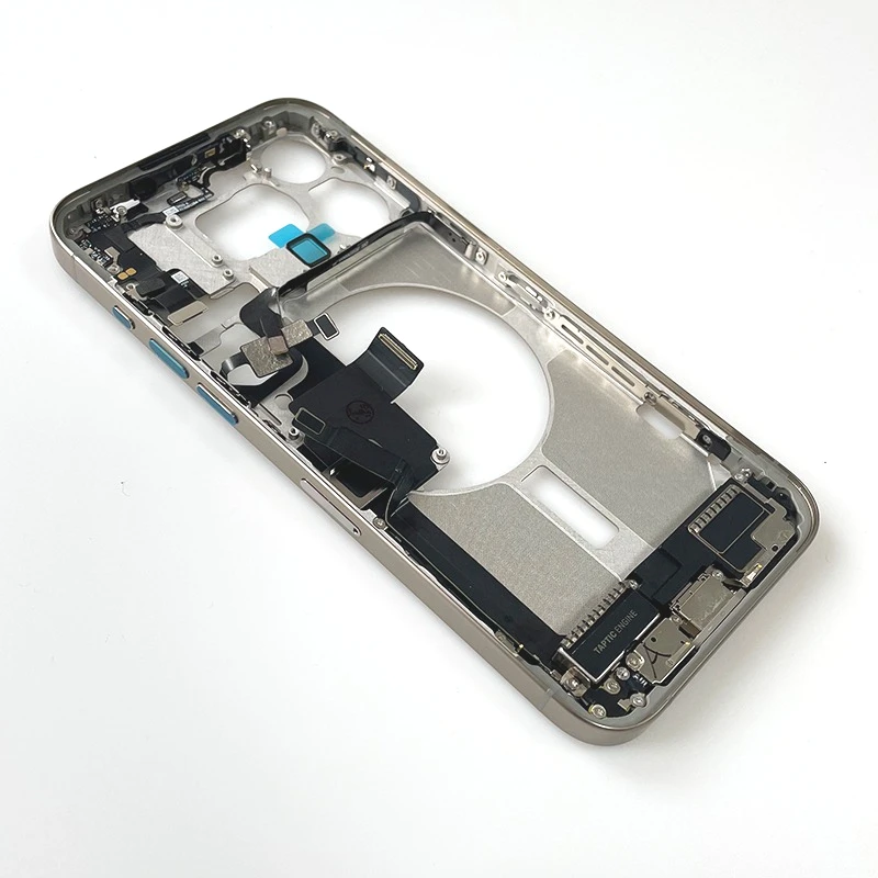 For iPhone 15 Pro Max Full Housing Middle Frame Bezel With Volume