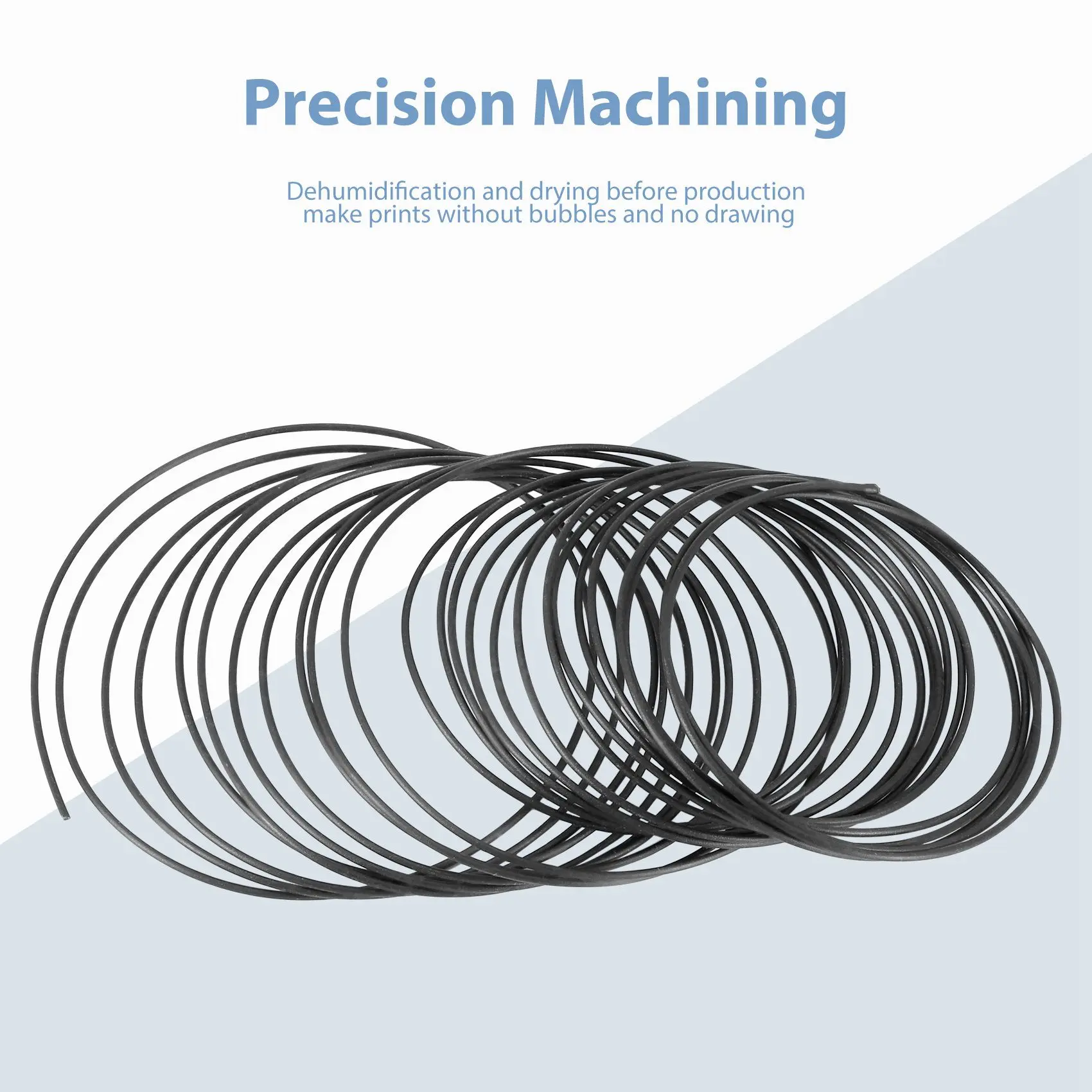 10M Abs 3d 1.75Mm Printergloeidraad Voor 3D-krabbelpenprinters-Zwart