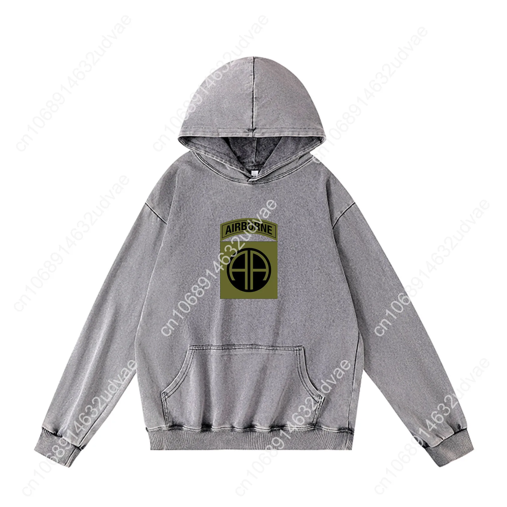 82nd Airborne Division OCP Hoodies Retro Sweatshirt met capuchon Man Vrouw Tiener Pullover Sweatshirt met zak Aangepaste tops