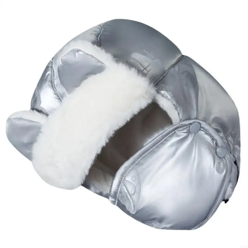 

F19F Дети Зимняя шляпа со съемной изысканной унисексной шляпой минималистов шляпы