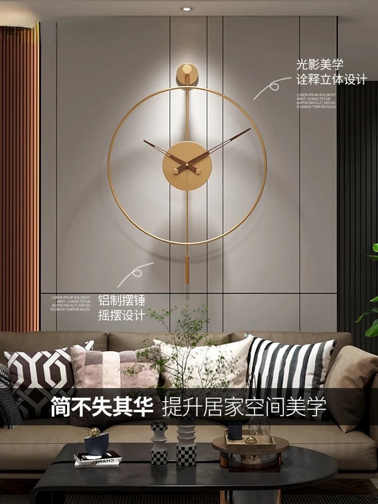 

Wall Clock Living Room Creative Fashion Wall Clock Modern Minimalist Personality Pendulum Clock Clock Decoration Table