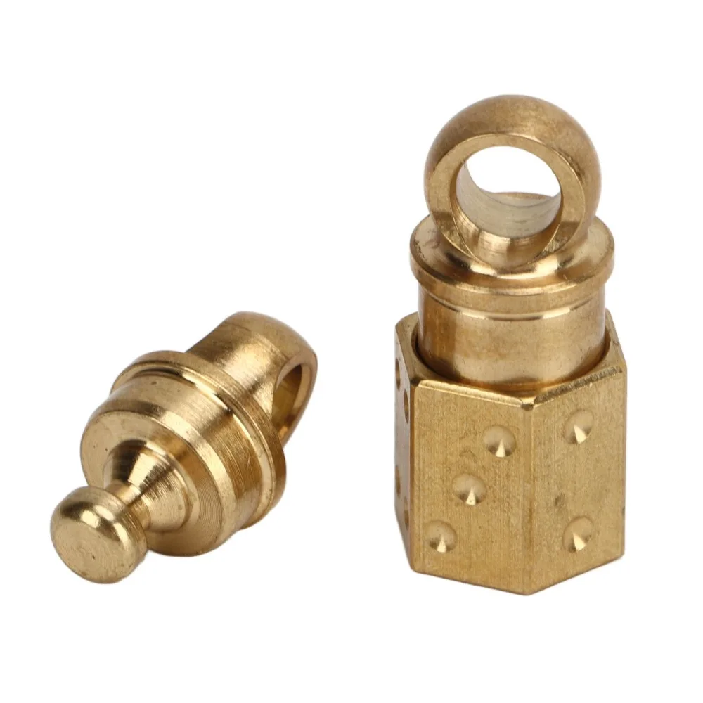 Durable Brass Keychain Heavy Duty 360° Rotation Key Holder Key Rings Car Keys
