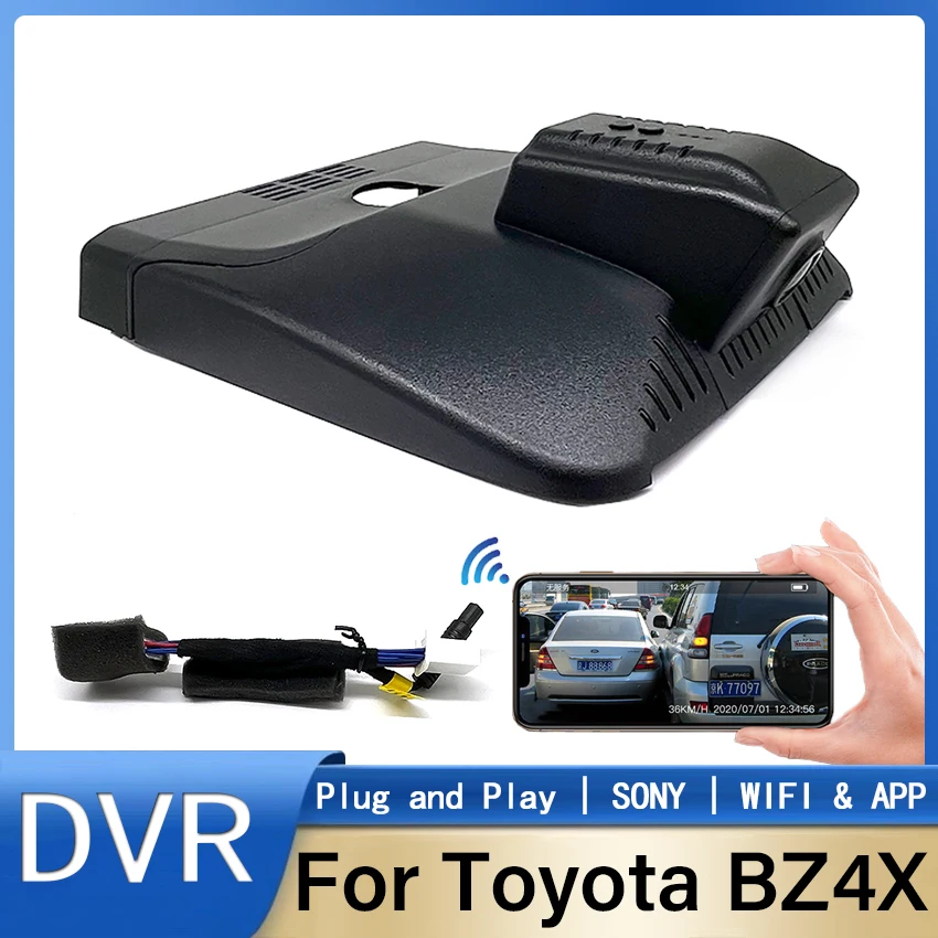 

New! Plug and play Car DVR Wifi Camera Dash Cam Video Recorder Original For Toyota BZ4X 2022 2023 Dashcam Control Phone APP