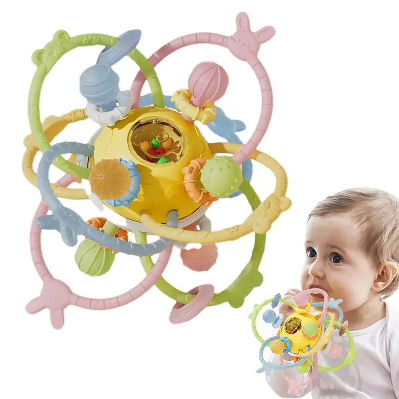 

Chew Ball For Teething Relief Bright Colors Chew Toys Safe Soft Sensory Chew Toys Teething Relief For Children Boys & Girls