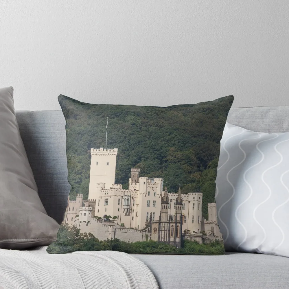 

Stolzenfels Castle, Koblenz, Middle Rhine, Rhine, Rhineland-Palatinate, Germany Throw Pillow Cushions Cover Cushion Cover pillow