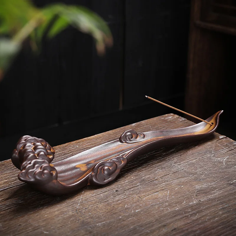 Y Ceramic Stick Incense Holders Sandalwood Agarwood Line Incense Burner Home Interior Study Tea Ceremony Decoration Aromatherapy