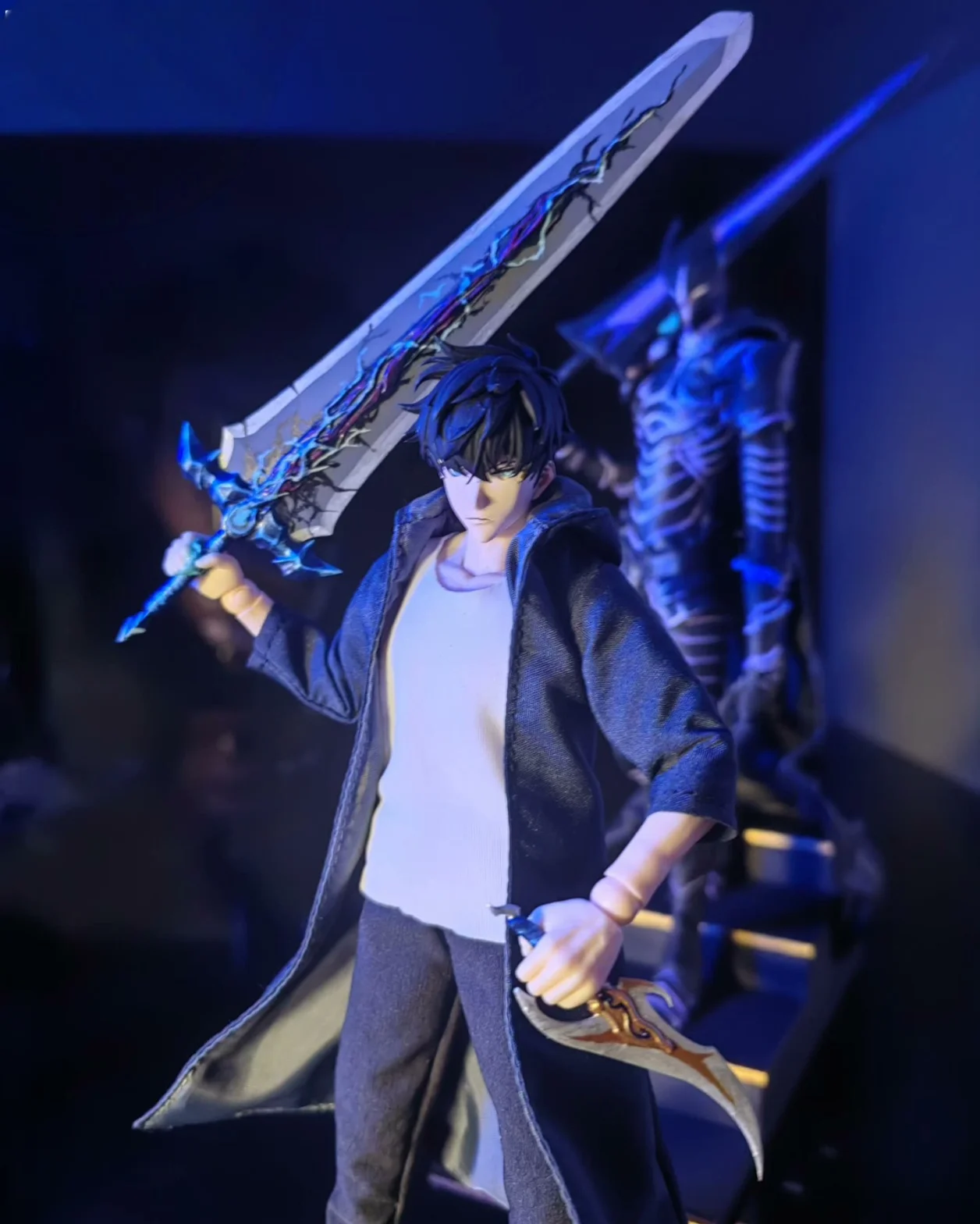 

Solo Leveling - Protagonist Sung Jin-woo - 1/12 Scale Action Figure with Weapons, Head Sculpts & Clothing Sets