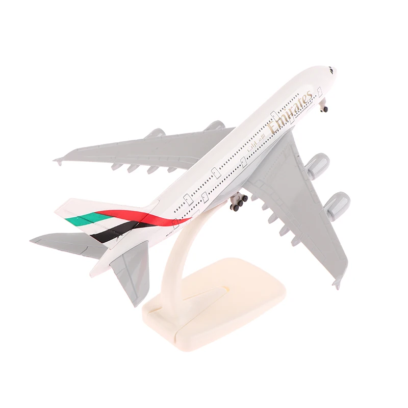 20cm 1:400 Aircraft Model Emirates Airbus A380 Metal Replica Alloy Material Aviation Simulation Children Boy Gift