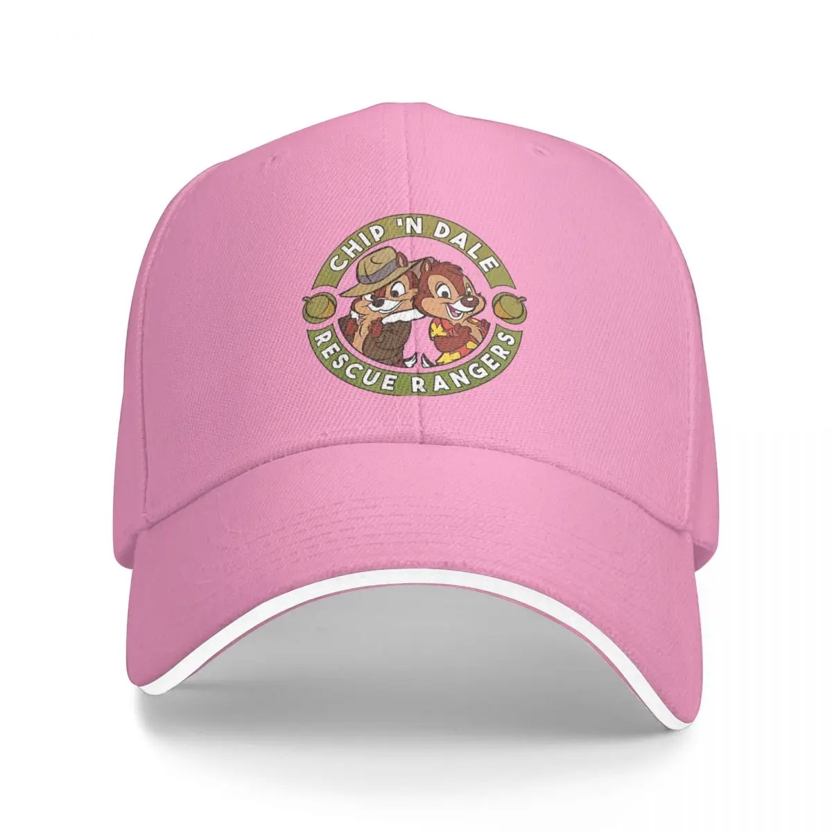 Rescue Rangers Funny Pillow Baseball Caps Peaked Cap Disney Chip 'n' Dale Sun Shade Hats for Men