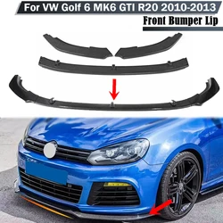 Front Bumper Lip Spoiler Splitter Diffuser Cover Deflector For Volkswagen VW Golf 6 MK6 GTI R20 2010-2013 Car Accessories