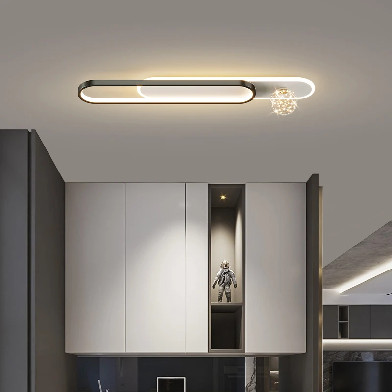 Plafonniers d'allée à LED modernes, lampe à distance minimaliste pour foyer, couloir, salon, chambre à coucher, luminaire domestique, éclairage intérieur