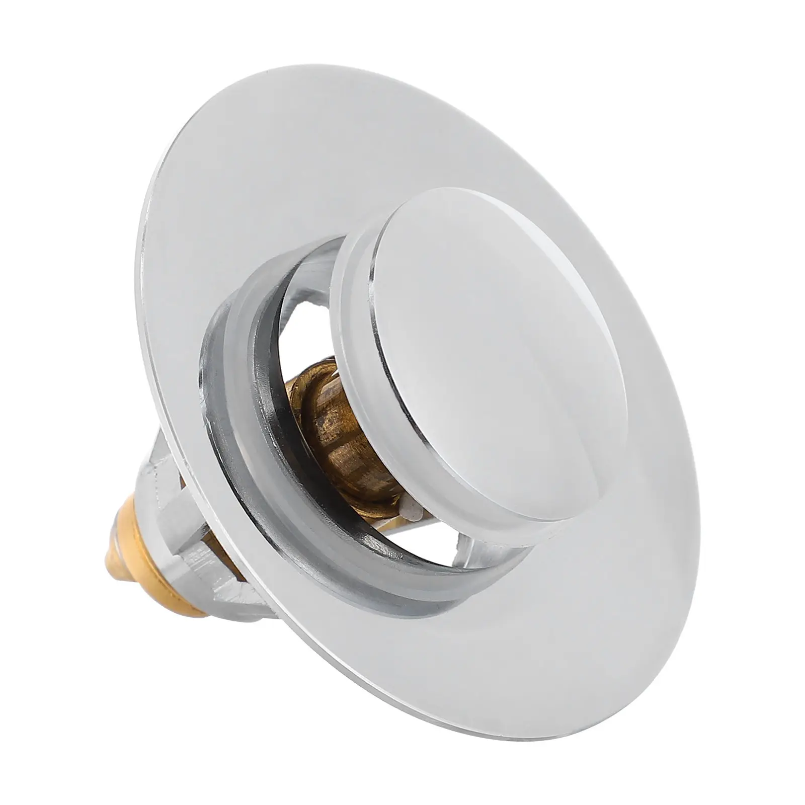 Sink Bounce Drain Stopper Press Type Wash Basin Plug Easy Install for Kitchen Bathroom Use