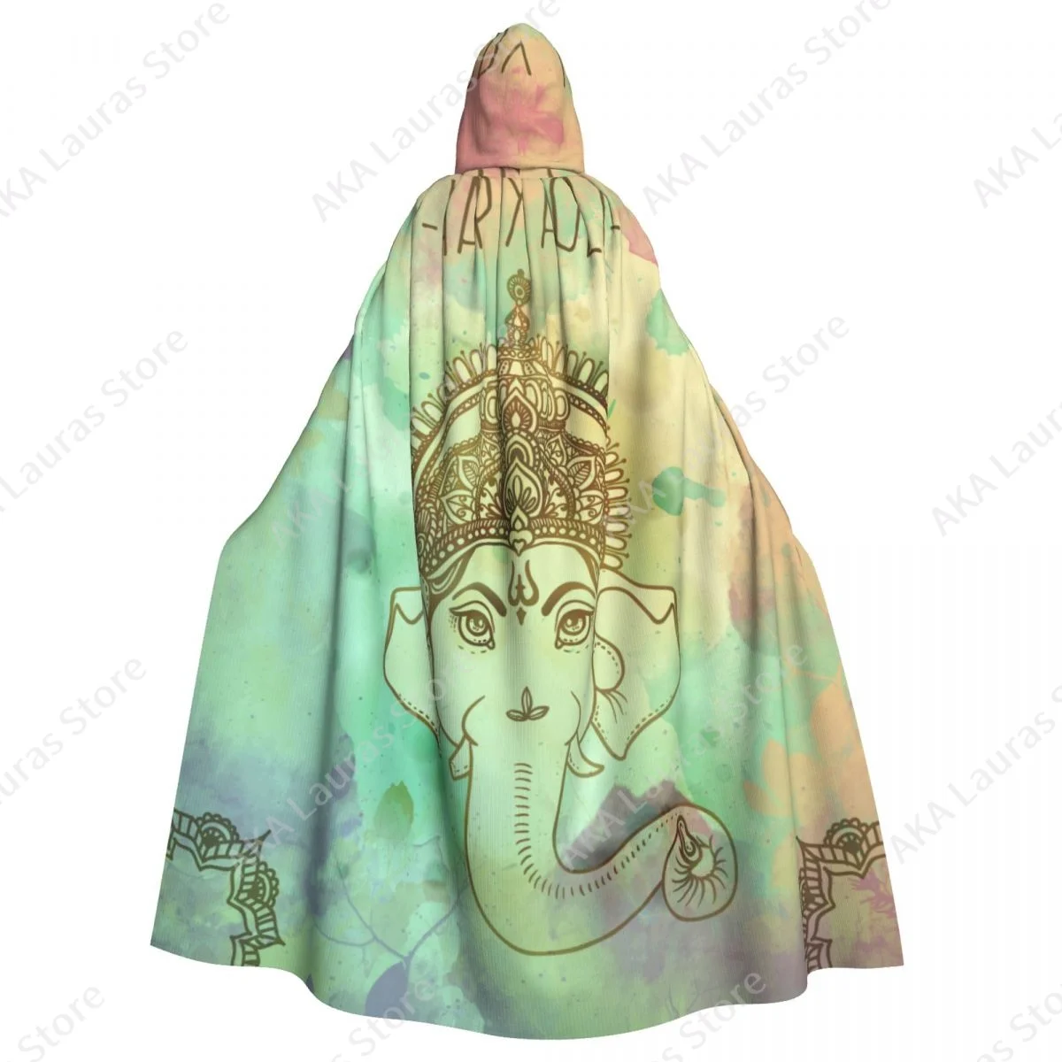 Hooded Cloak Unisex Cloak with Hood Ganesha Cloak Vampire Witch Cape Cosplay