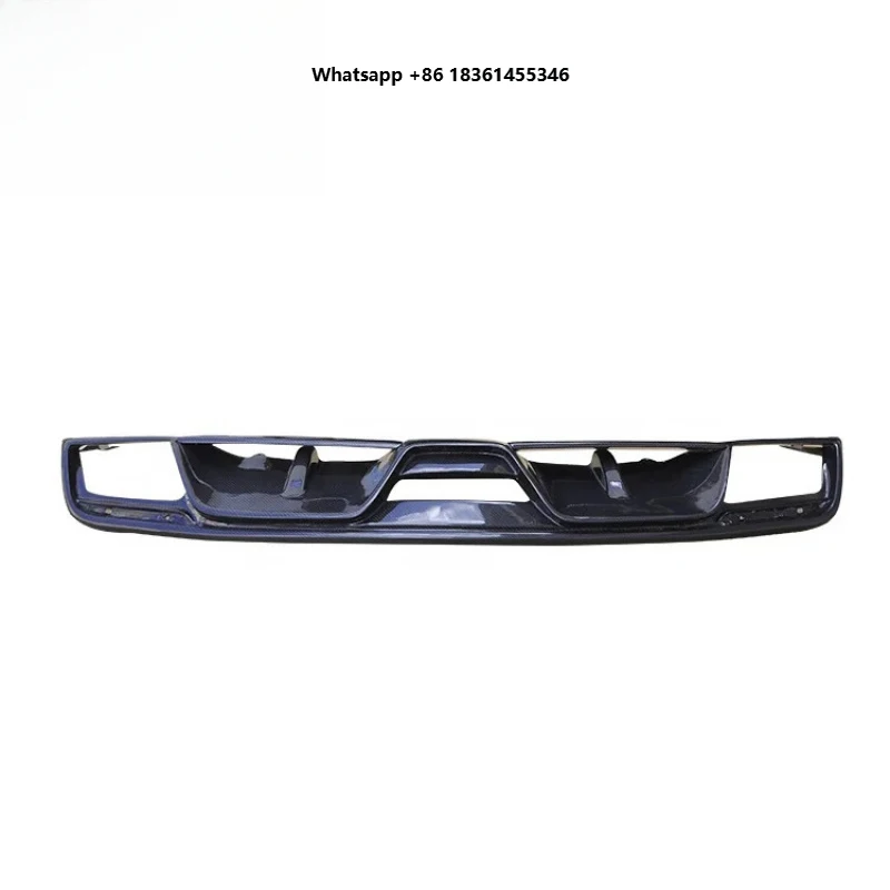 

For Mustang 2015 High Quality Carbon Fiber Rear Lip Rear Bumper Diffuser Quad Tips
