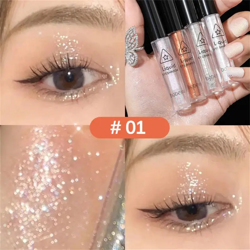 1/2/3 Stuks Glanzende Vloeibare Oogschaduw Waterdichte Pailletten Vloeibare Glitter Markeerstift Oogschaduw Make-Up Cosmetica