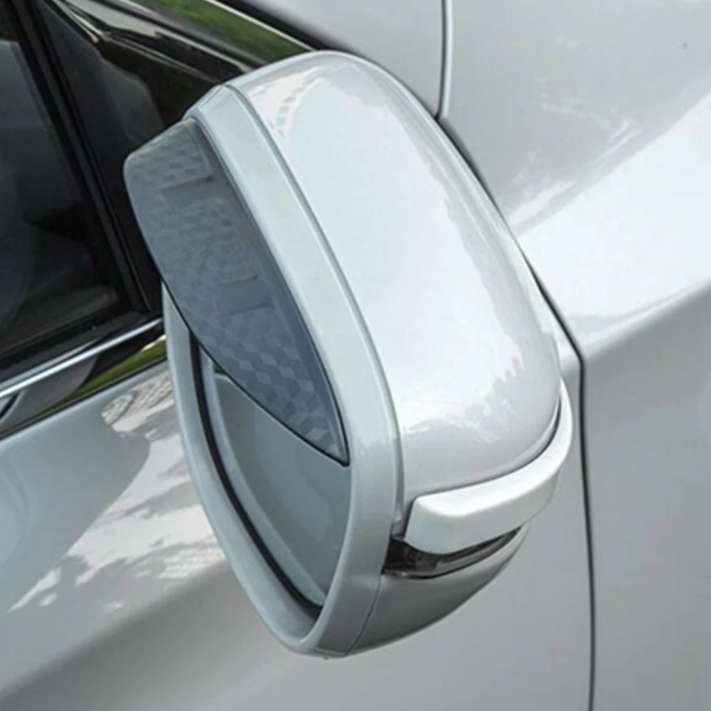 For Volkswagen VW T-ROC TROC 2017 2018 2019 2020 2021 Car Rear Rearview Glass Mirror Rain Eyebrow Shield Sun Visor Shade 2pcs
