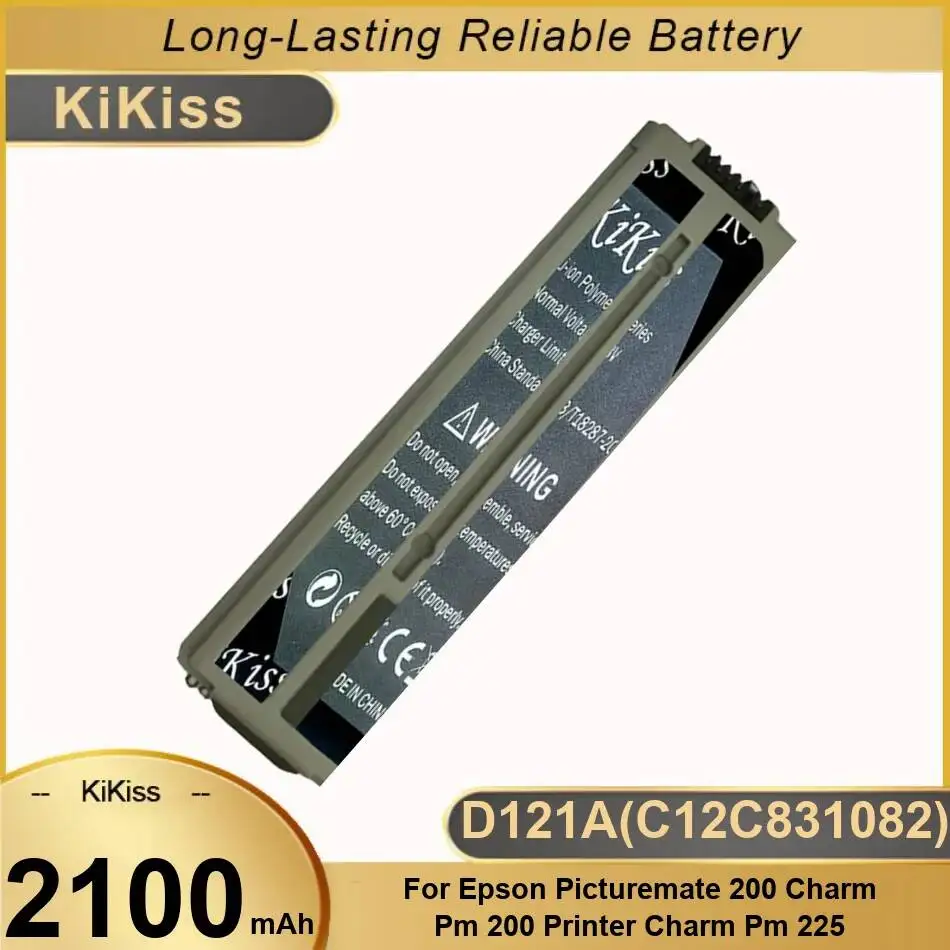 

Photo Printer Battery D121A C12C831082 2100mAh For Epson Picturemate 200 Charm PM 200 Printer Charm PM 225