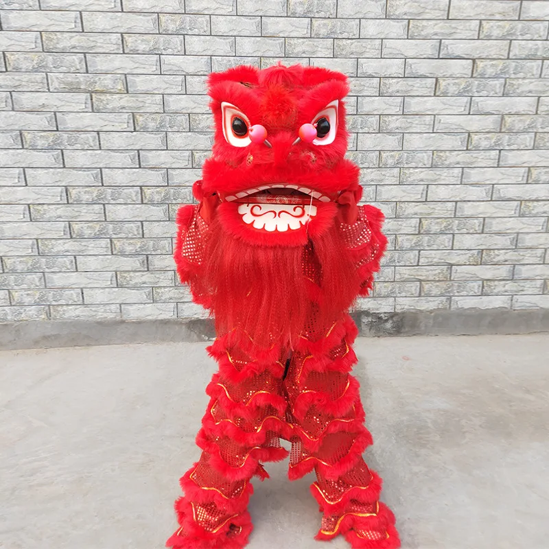 Chinese Lion Dance for Kids Advertising Carnival Mascot Costume Cute Small Southern Lion Dance Halloween Cosplay Clothing