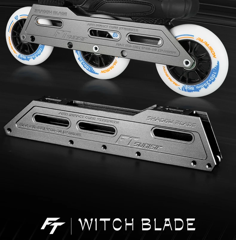 1Pair FTsunisif Inline Skate Frame 4x90mm 3*100mm Speed Skates Frame Wizard Pitch 150-195mm Speeding Slalom Base Patines Chassis