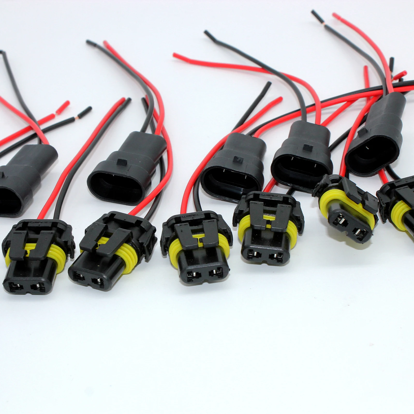 12 個 9005 9006 オスメスプラグ HB3 HB4 アダプタソケット配線ハーネスコネクタ延長ケーブルフォグランプ自動フォグランプ