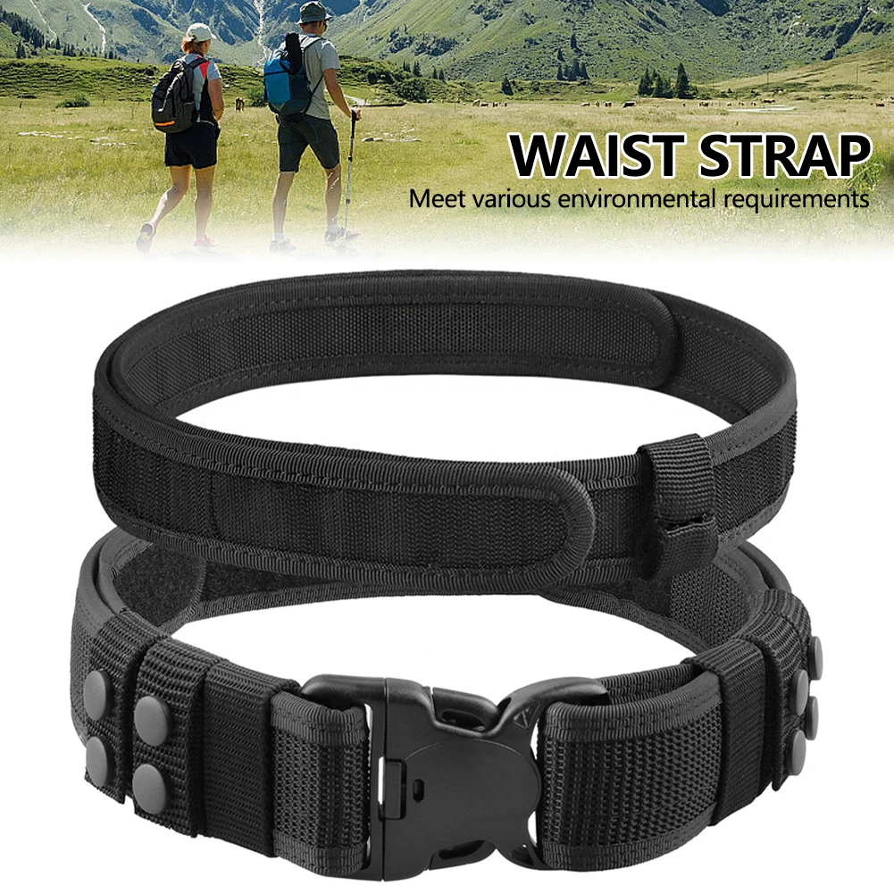 Taktischer Nylon-Gürtel für Herren |   Robuster Schnellverschluss-Gürtel für Outdoor-Sportarten, multifunktionales Camping-, Wander- und Reisezubehör
