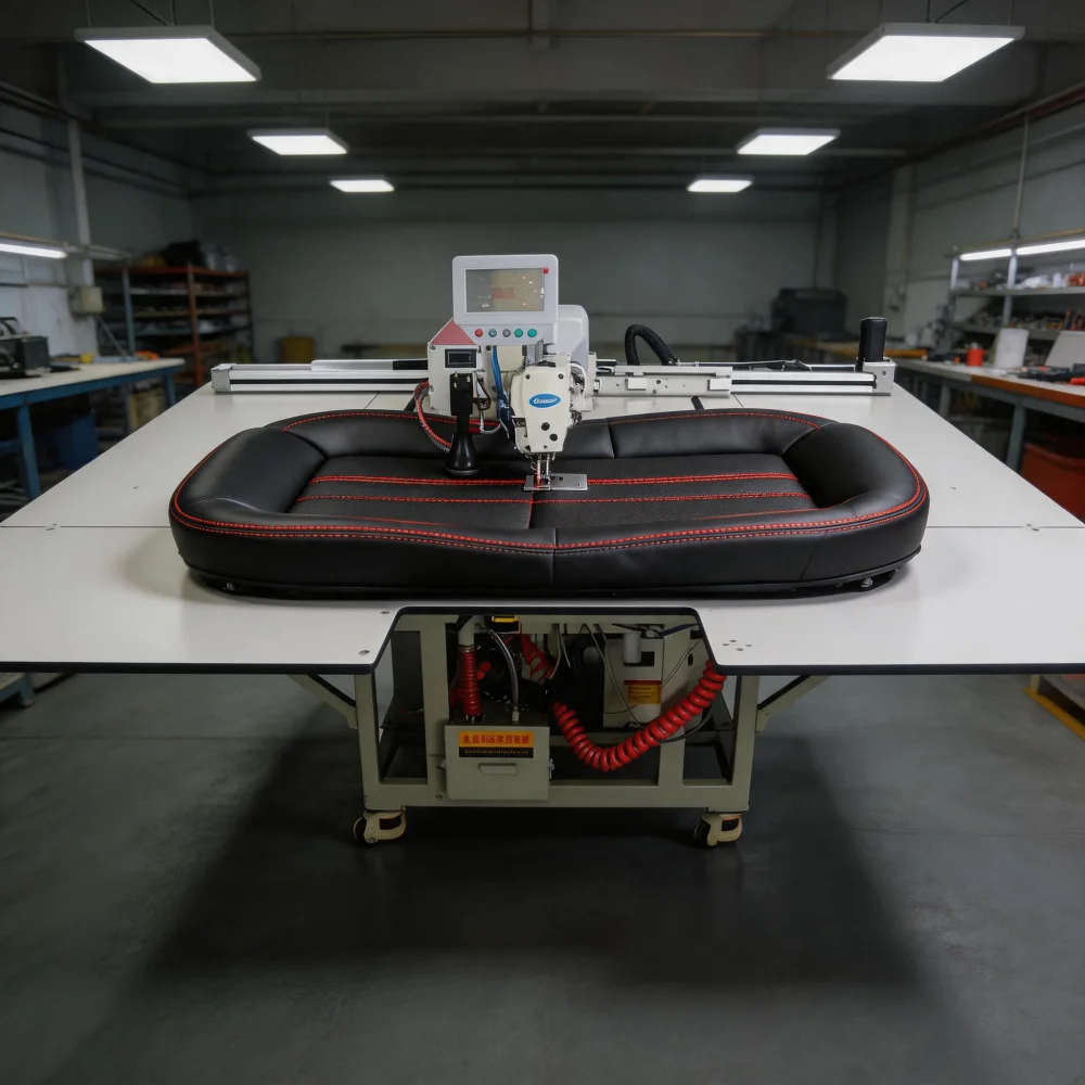 Intelligent Automatic High-Speed Programmable Motor Gear CNC Sewing Machine For Leather Interior Super Large Area High