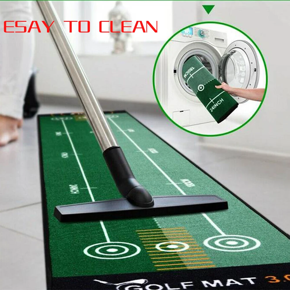 Golf Precision Distance Putting Drill Mini Golf Putting Green Mat Putting Ball Pad Distance Putting Drill Training Mat 50x300cm