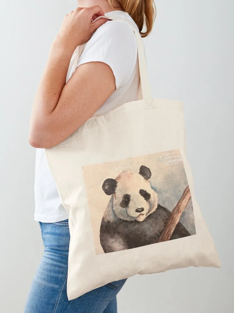 

A Colorful Panda Tote Bag Handbags women canvas tote bag shopper bags Canvas shoulder bag