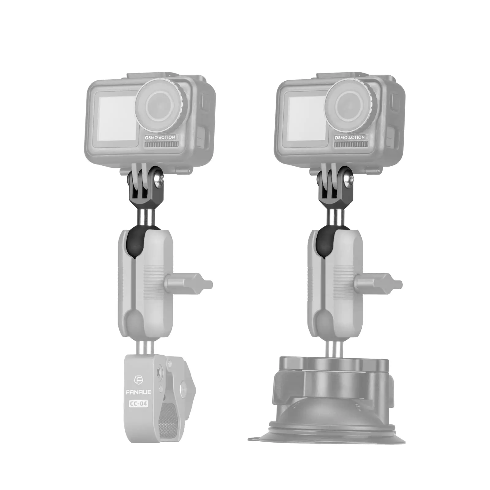 FANAUE Aluminum Alloy Sports Camera Bracket Adapter Ball Head 25/20/17mm Ball Head Stable, Non-Slip and Anti-Shake image 4