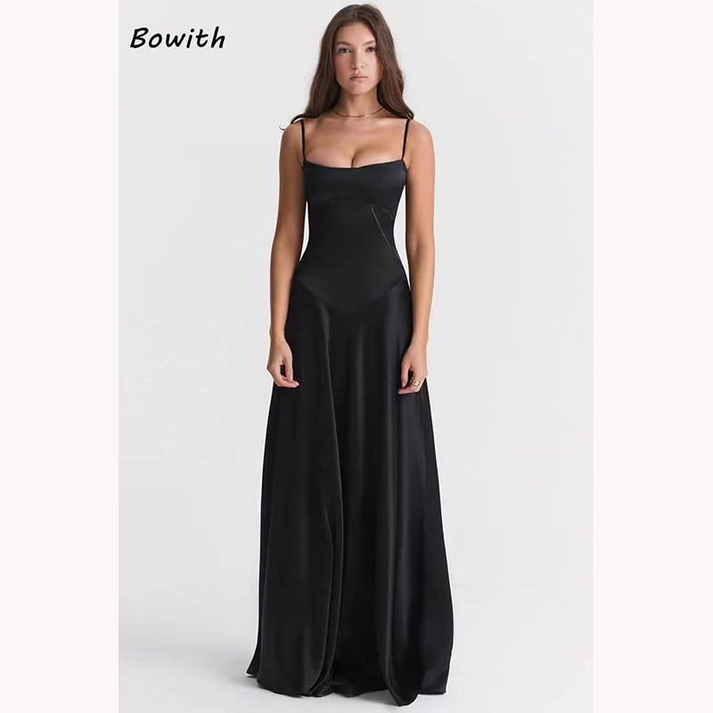 

Bowith Evening Dress Prom Elegant Wedding Party for Women Holiday Cocktail Black Dresses Party Formal Occasion Gown Gala